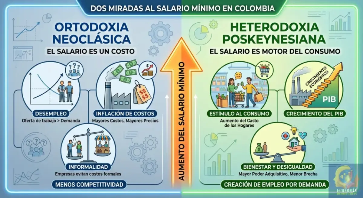 Salario mínimo en Colombia: ortodoxia vs heterodoxia - Economía de Dos Caras